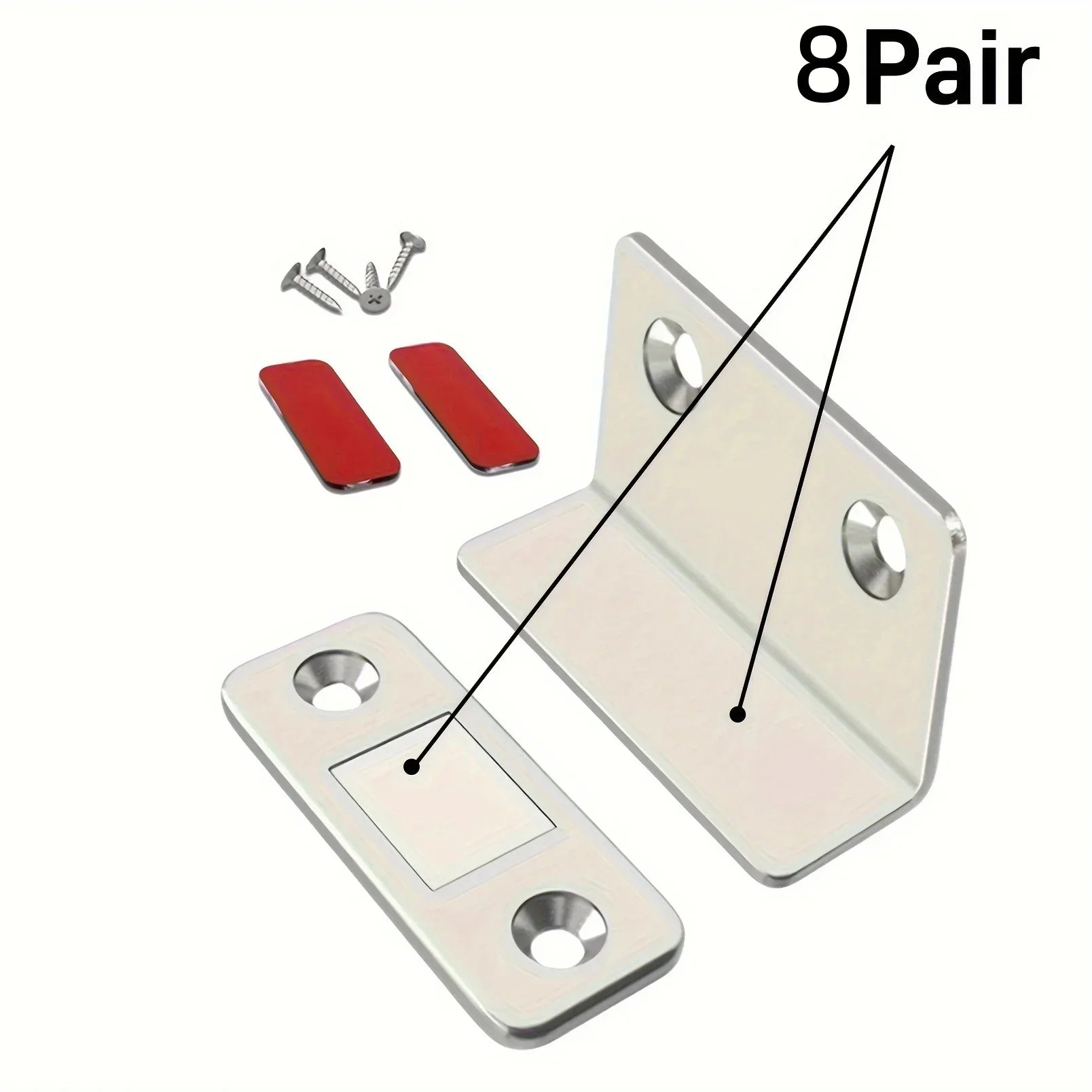 Magnetic Door Catch Latch - Invisible Strong Adhesion Drill-Free