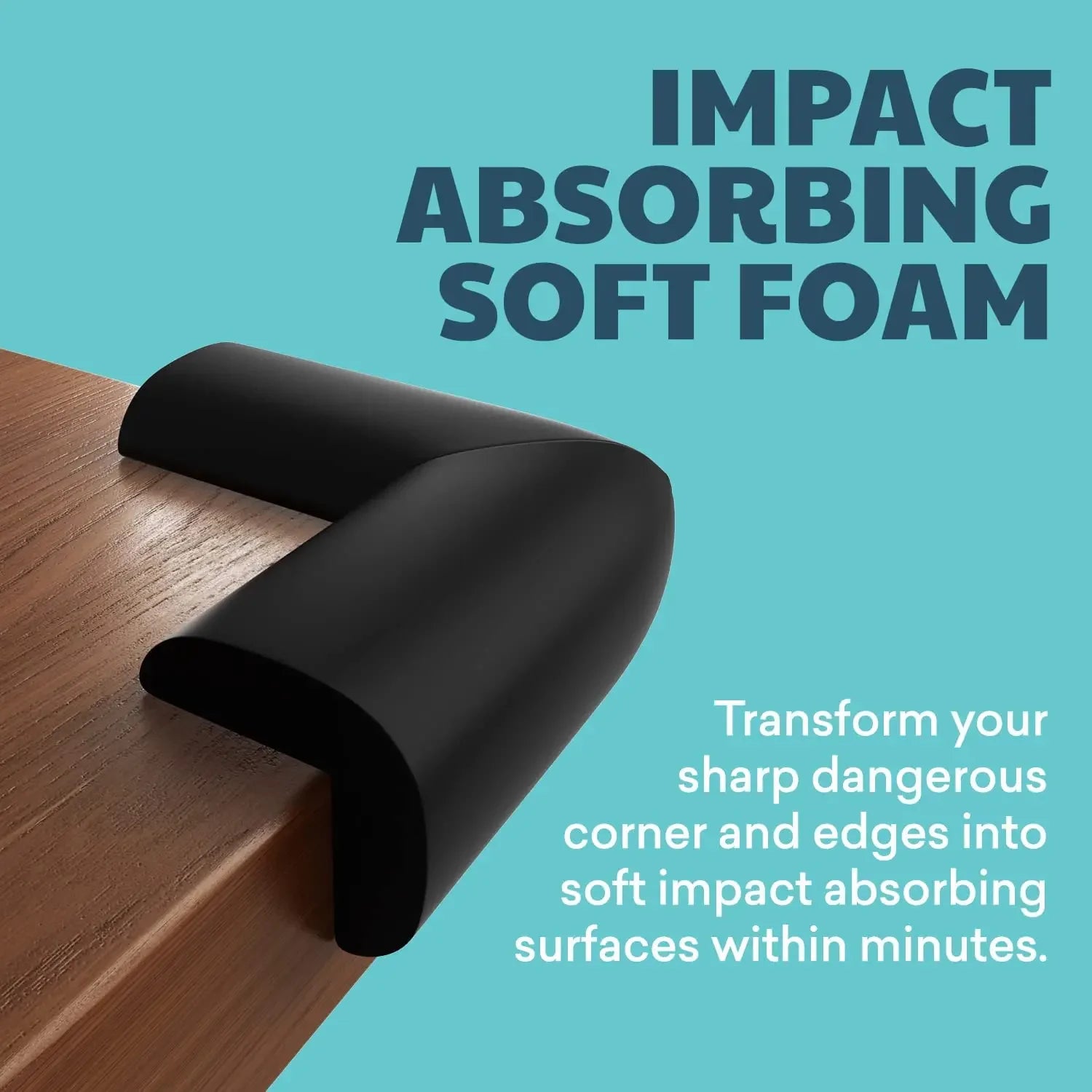 4pcs Soft Pre-Taped Baby Corner Guards - Table Edge Protectors