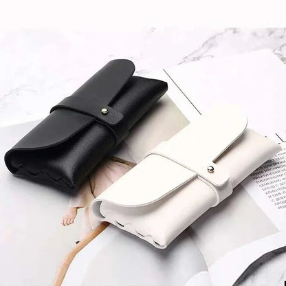 PVC Leather Glasses Case DS-05 Single Buckle Portable Sunglasses Bag