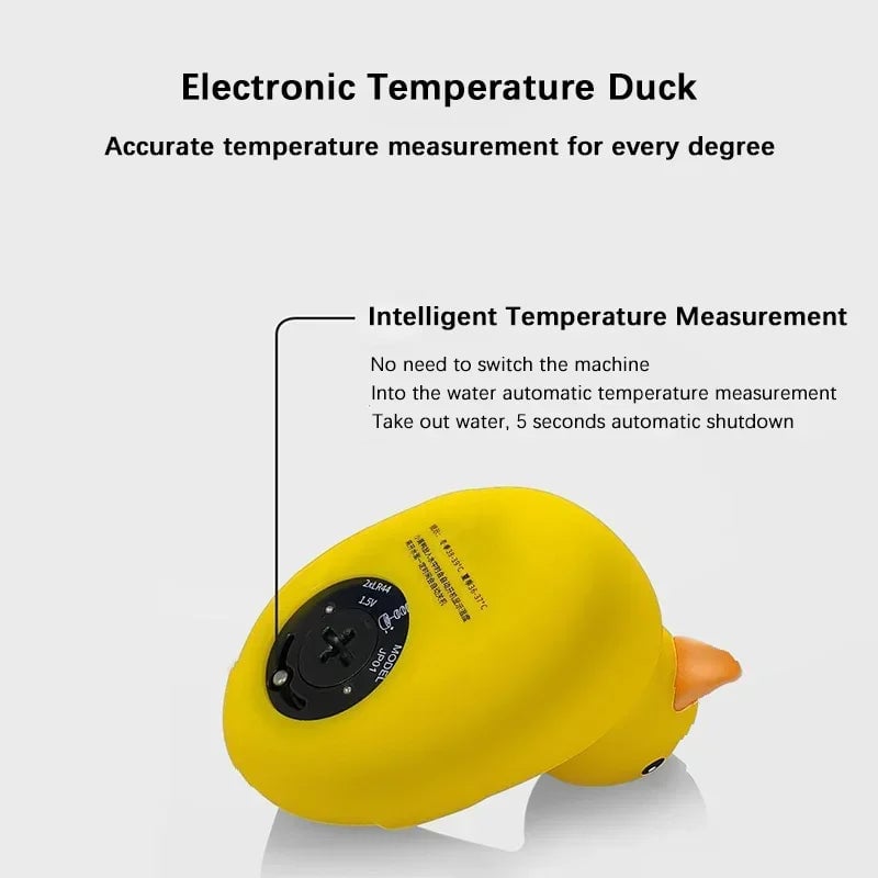 Waterproof Duck Baby Bath Thermometer - Floating Temperature Sensor