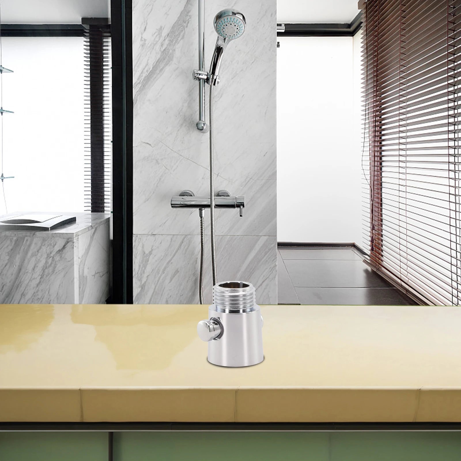 Water Saving Shower Head Control Switch Valve - Instant Stop Flow