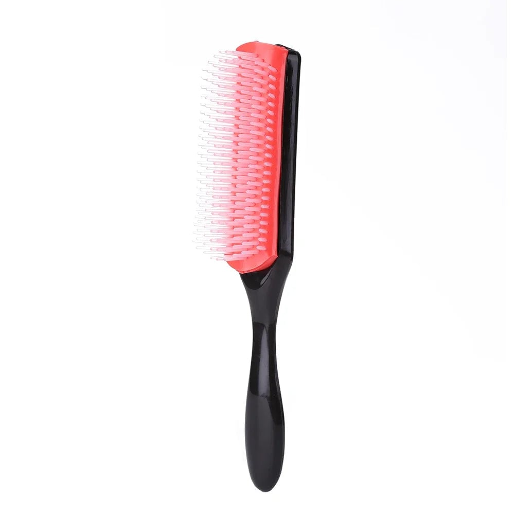 9 Rows Hair Brush Detangling Comb Scalp Massage Straight Curly Hair