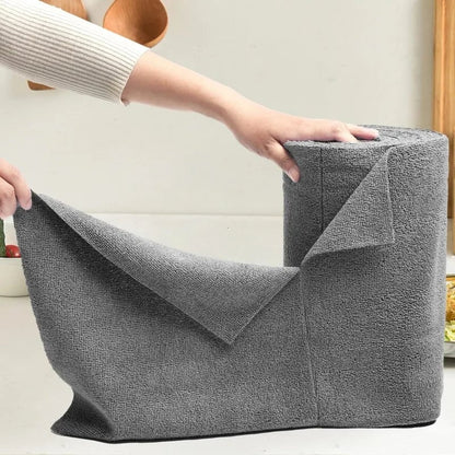 50pk Reusable Microfiber Cleaning Cloths - Super Absorbent Dish Towels