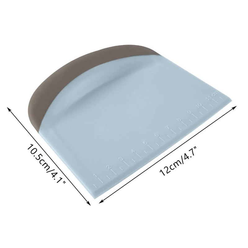 Stainless Steel Dough Scraper with Measurement Scale - Bench Cutter
