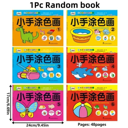 Step-by-Step Painting Coloring Book Progressive Easy to Hard Levels