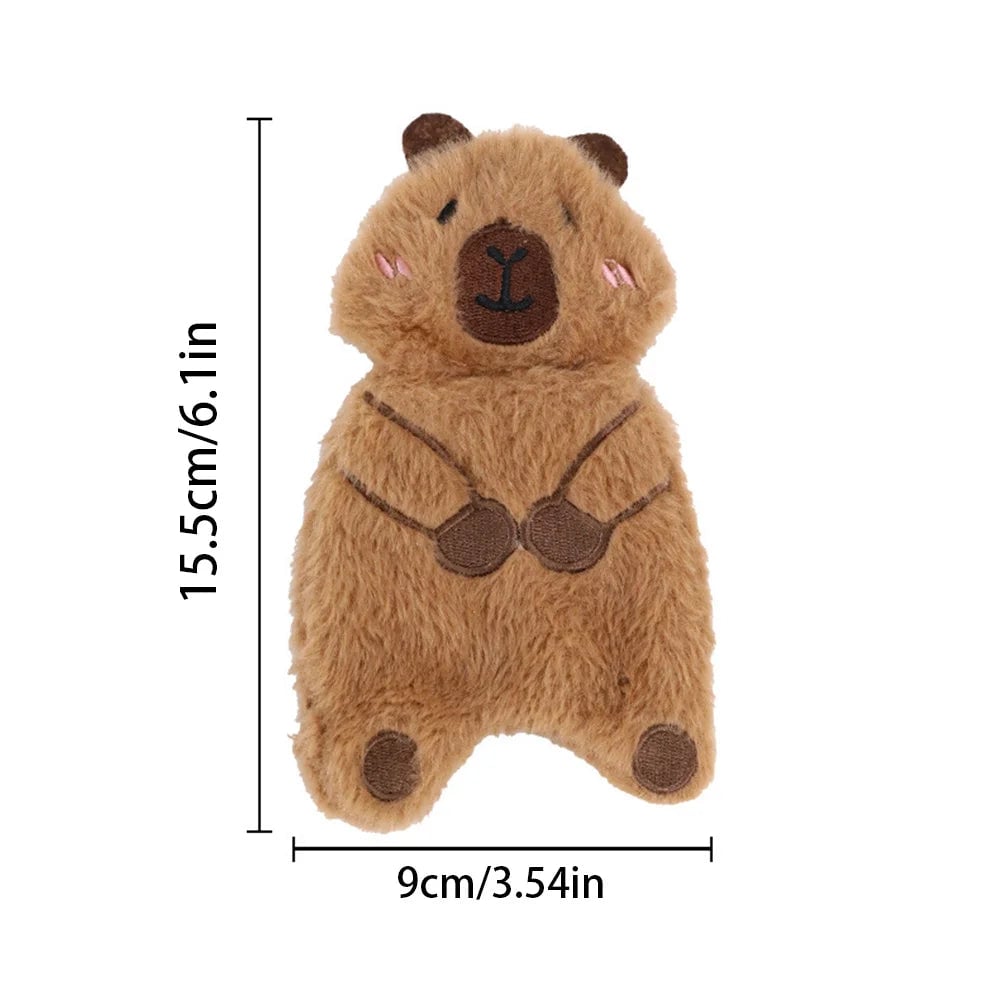 Plush Bear Dog Toy - Durable Chew with Double Squeakers Pet Toy