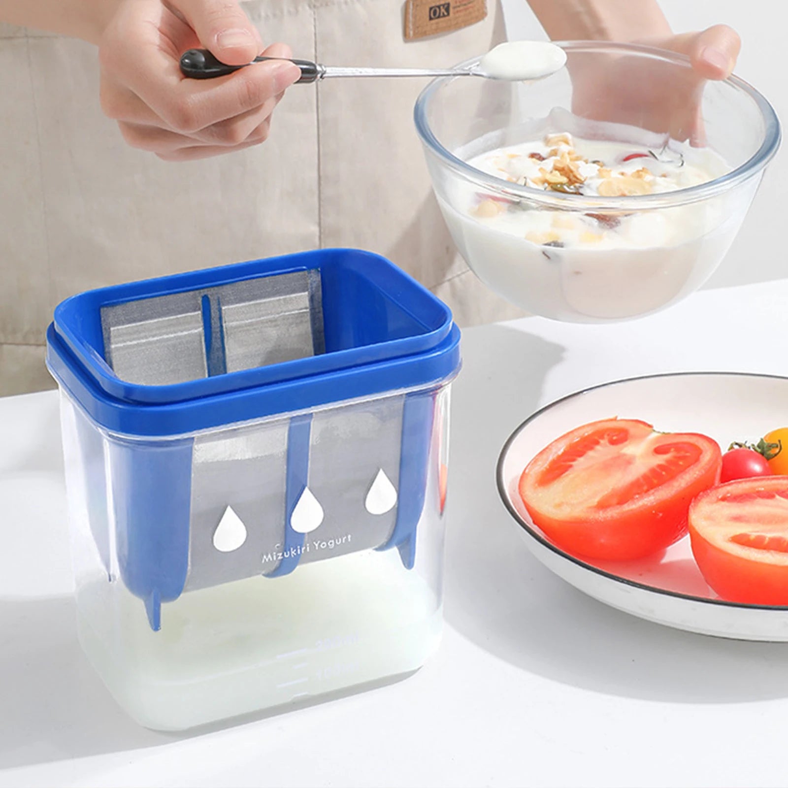 1100ml Greek Yogurt Strainer - Reusable Whey Separator Maker