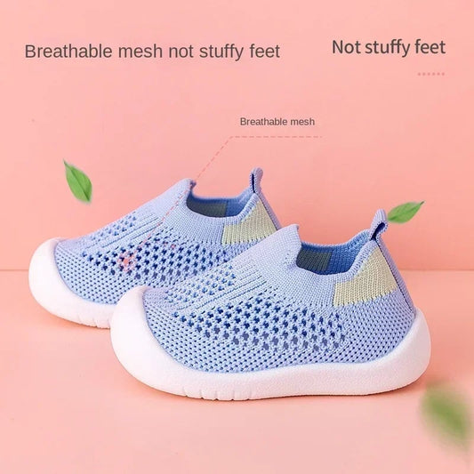 Breathable Knitted Slip-On Sneakers - Toddler Boys Girls Shoes