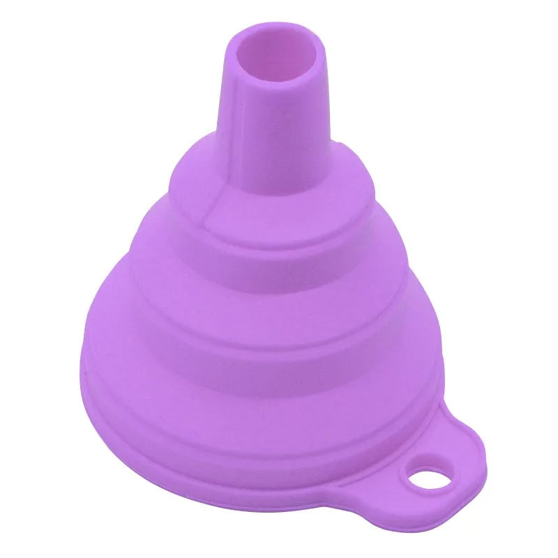 Mini Foldable Silicone Funnel - Collapsible Portable Kitchen Tool