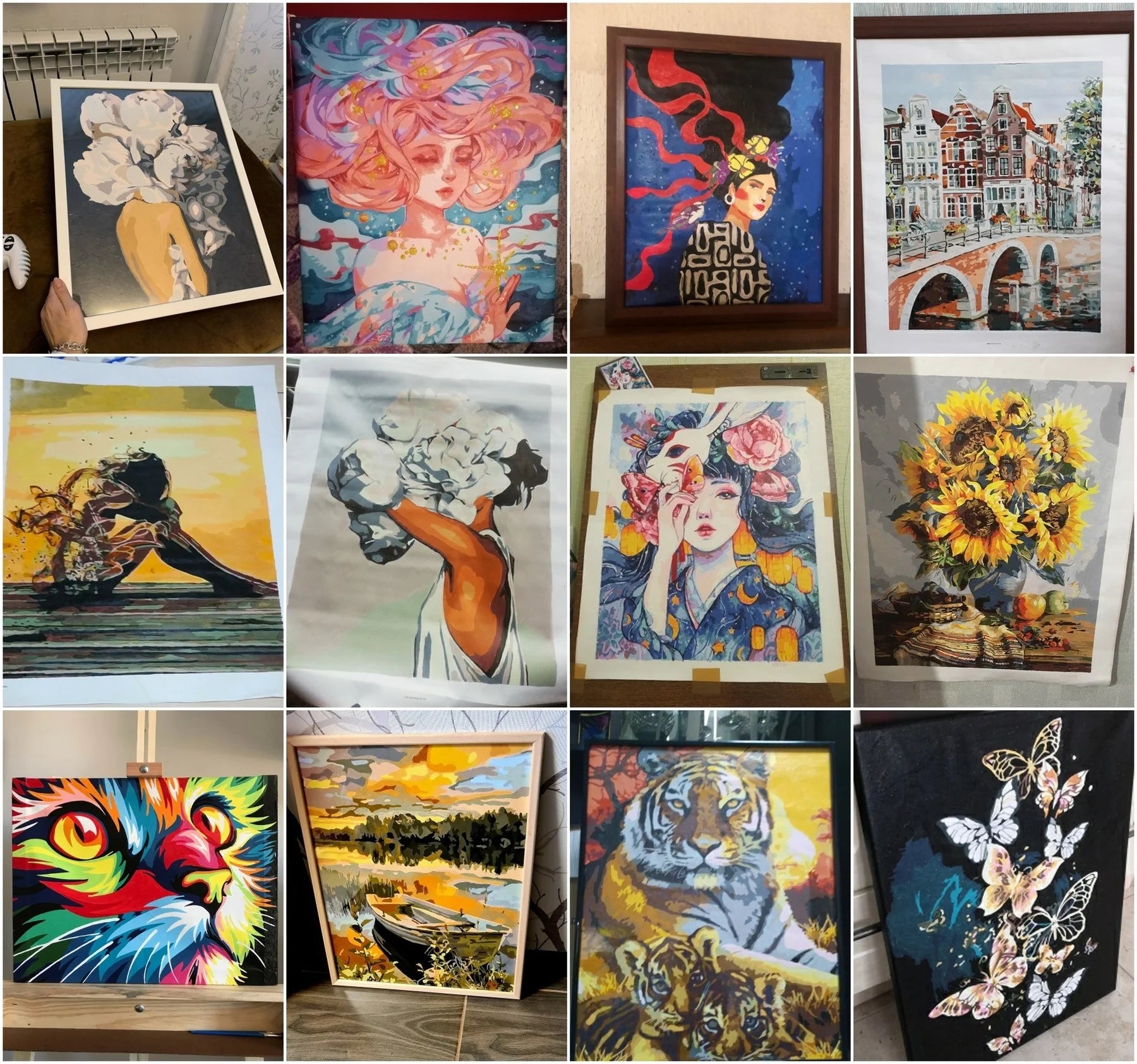 Custom Photo Paint by Numbers Kit Couples Travel Memory DIY Wall Art