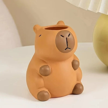 Capybara Desk Organizer - Pen Holder & Makeup Brush Storage