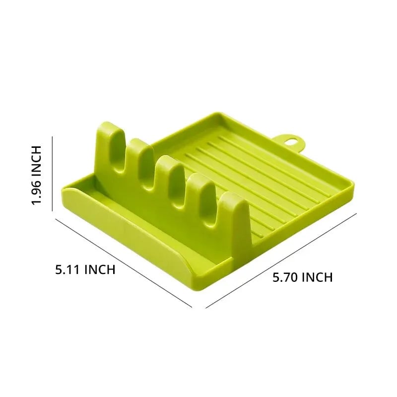 Multi-Purpose Spatula Rack Kitchen Utensil Holder & Pot Lid Stand