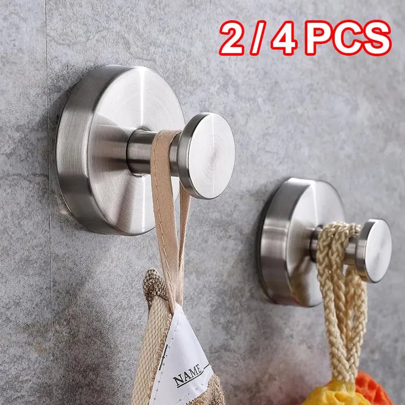 Vacuum Suction Cup Hooks - Punch Free Wall Hangers for Bathroom