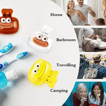 Mini Toothbrush Head Covers - Portable Protective Clips for Travel