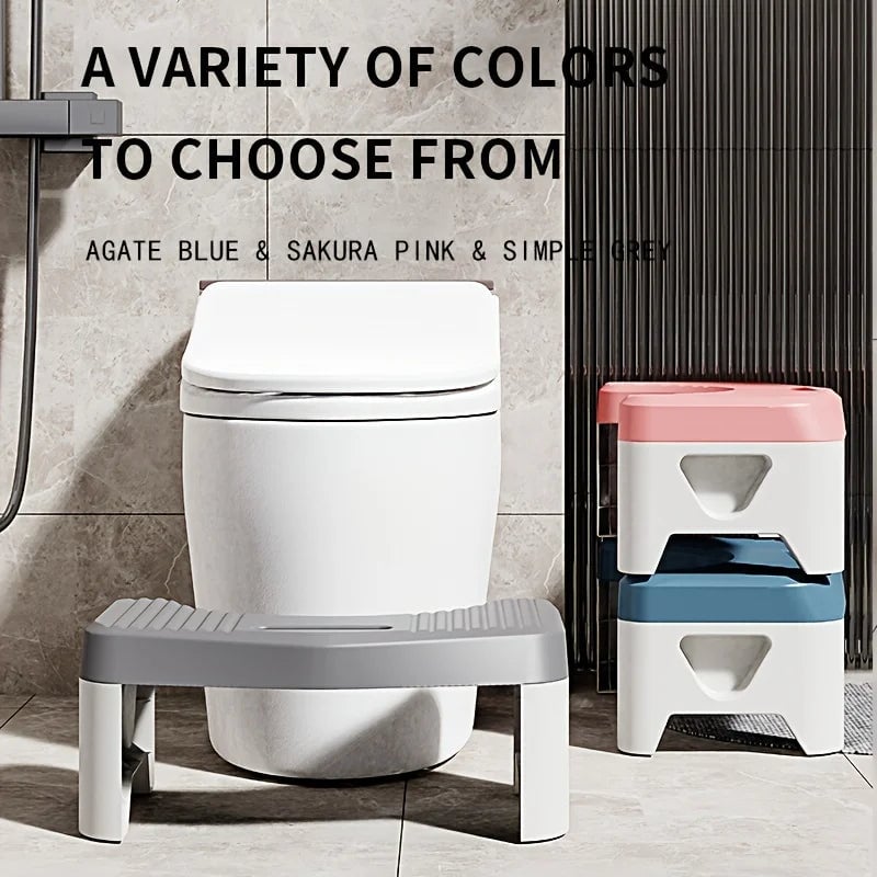 Ergonomic Toilet Footstool - Adult & Kids Squatting Aid Comfort Stool