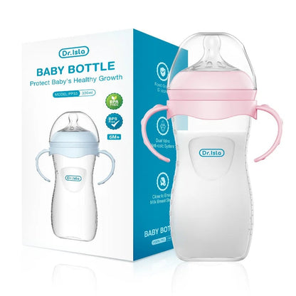 BPA-Free PP Baby Bottles 150/240/330ML with Handles Newborn Feeding
