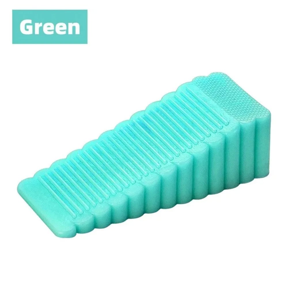 Silicone Door Stopper Wedge Block - Anti-Collision Safety Doorstop