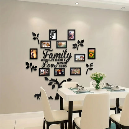 3D Acrylic Photo Frame Wall Decor Set with Poster Templates