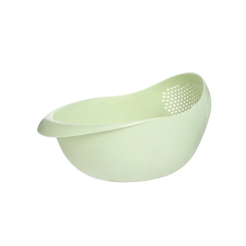 Plastic Rice Sieve Colander - Multi-Purpose Kitchen Drain Basket