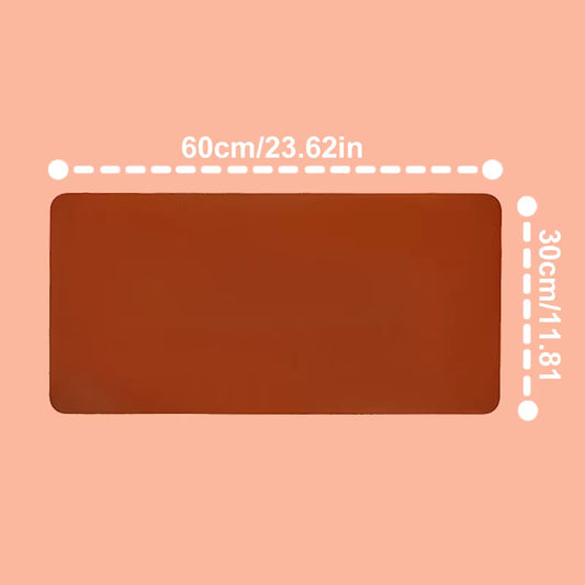 Large Office Desk Pad 600x300mm PU Leather Waterproof Mouse Mat