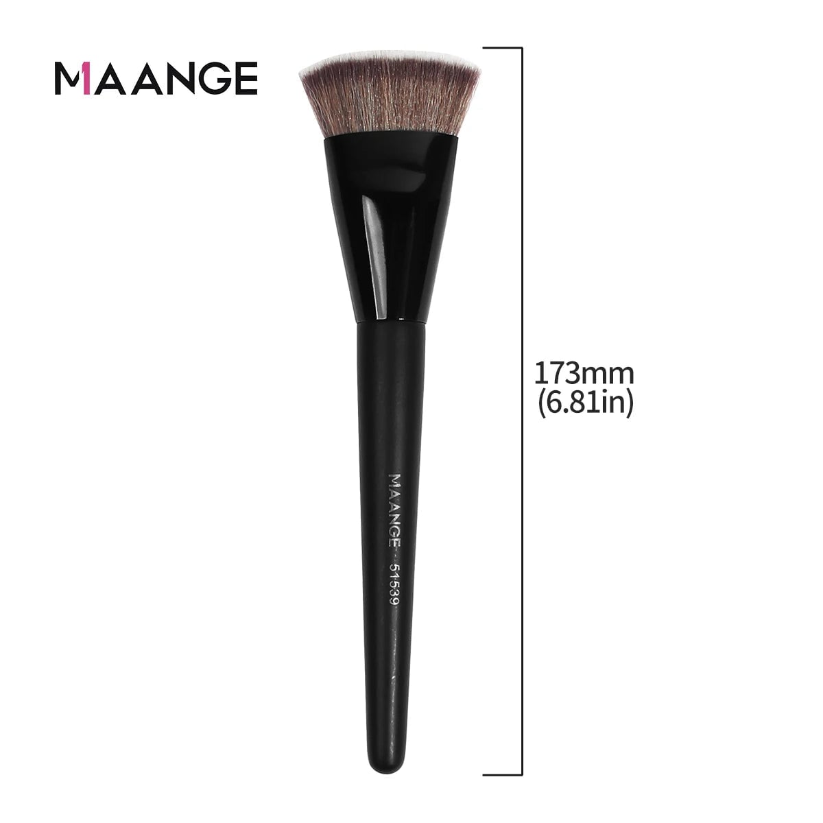 MAANGE Flat Foundation Brush - Professional Makeup Tool with Storage Box