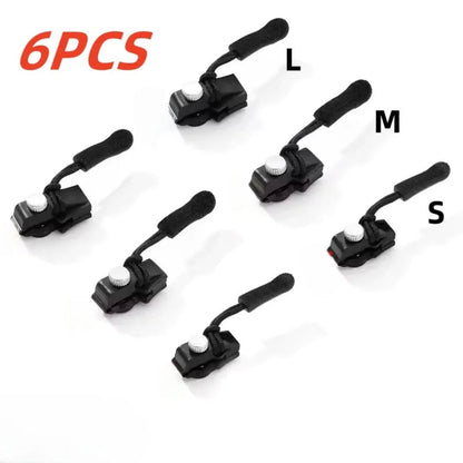 Universal Zipper Slider Replacement Kit - 6/3pc Quick Install Lock