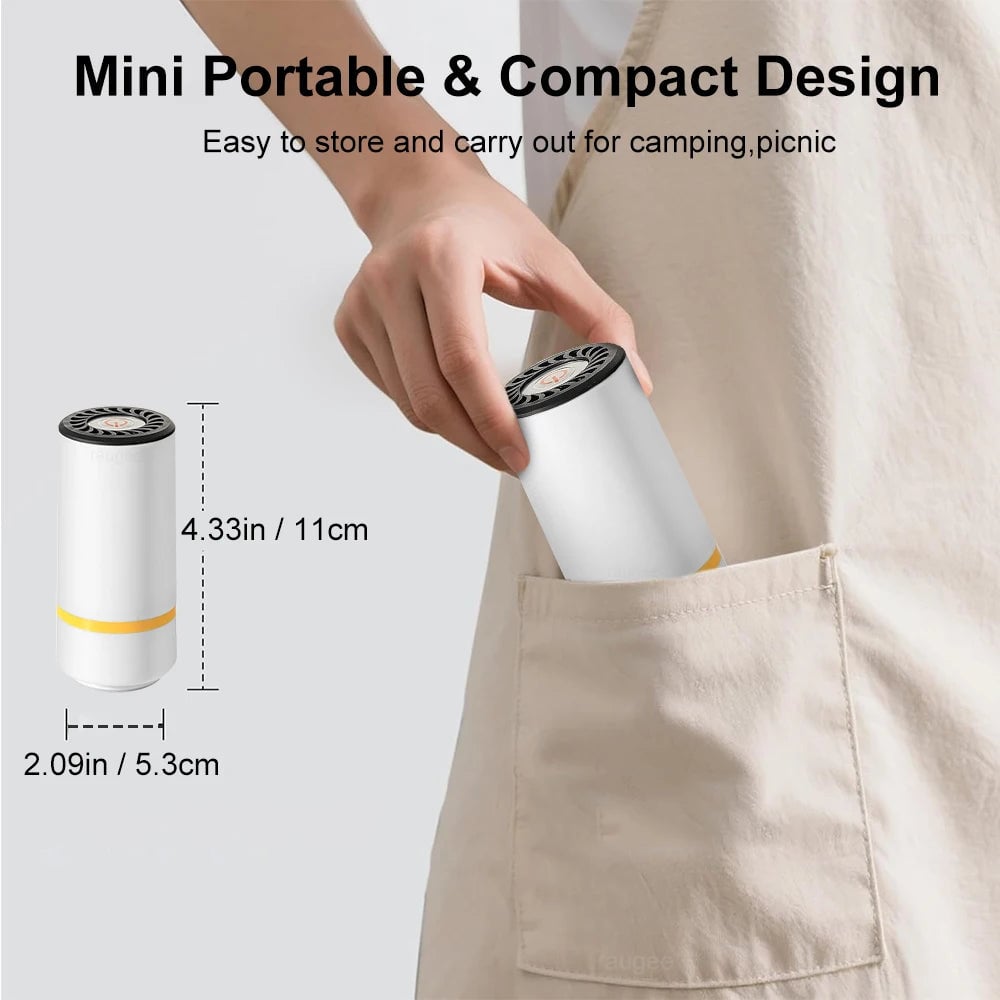 Electric Rechargeable Vacuum Sealer Pump Automatic Food Sealing