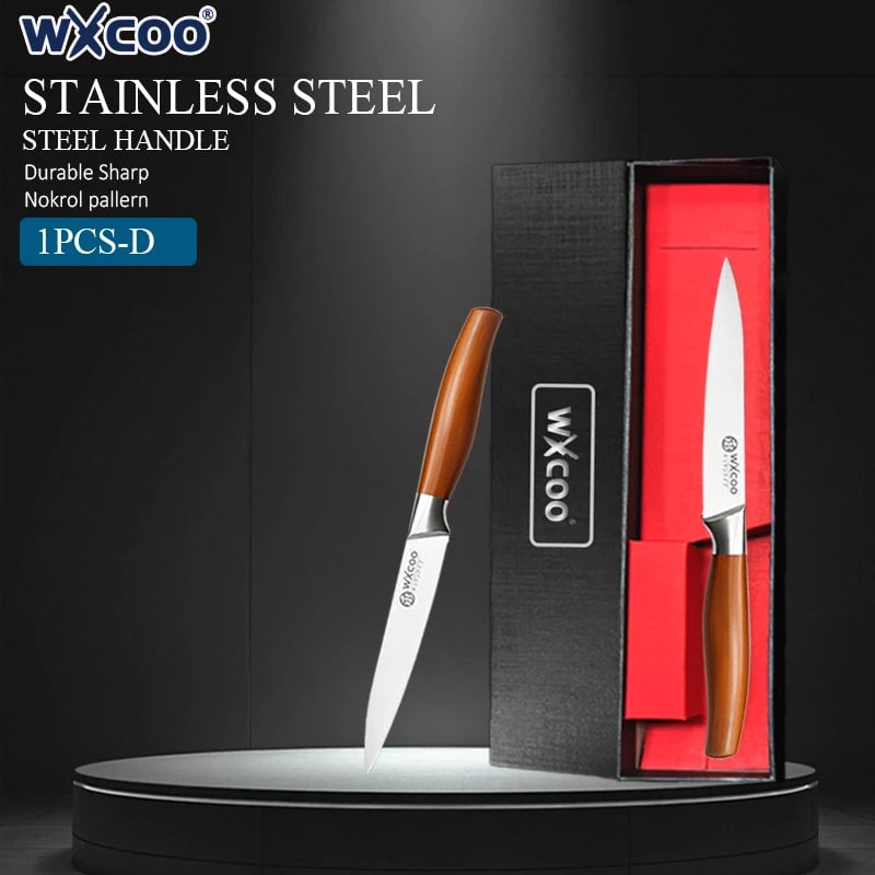 Stainless Steel Kitchen Utility Knife - Durable Fruit Cutting Tool