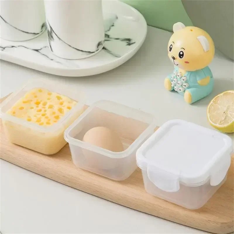 4Pcs Mini Airtight Food Storage Containers Leakproof Freezer Safe