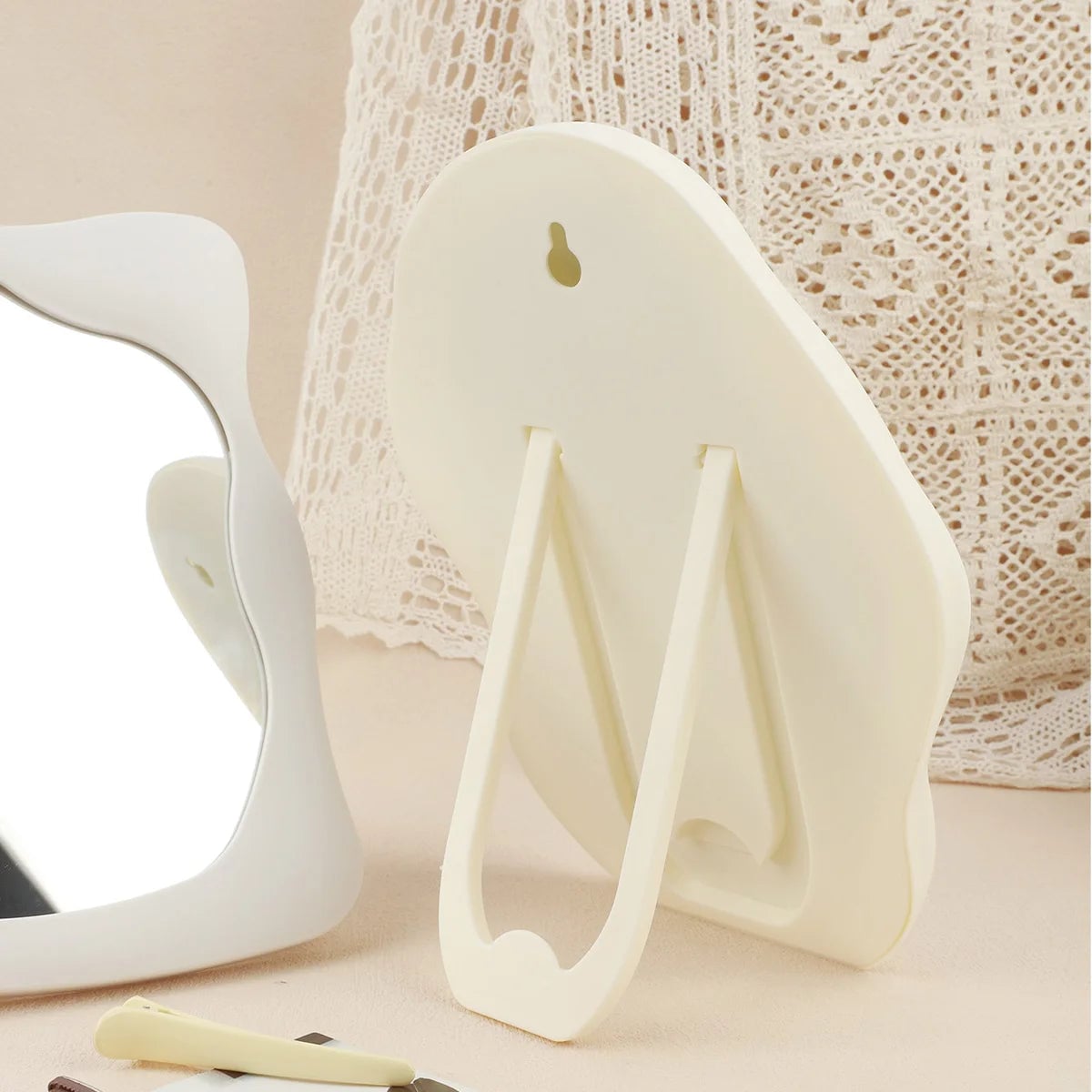 Tabletop Makeup Mirror - Adjustable Vanity Mirror for Bedroom Decor