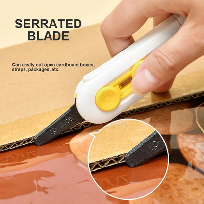 Magnetic Mini Box Cutter - Portable Folding Knife Replaceable Blade