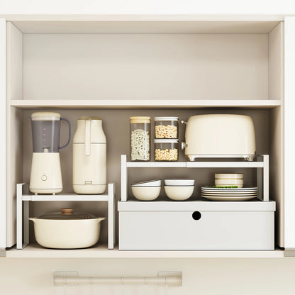 Extendable Under Sink Storage Rack - Multi-Layer Cabinet Organizer