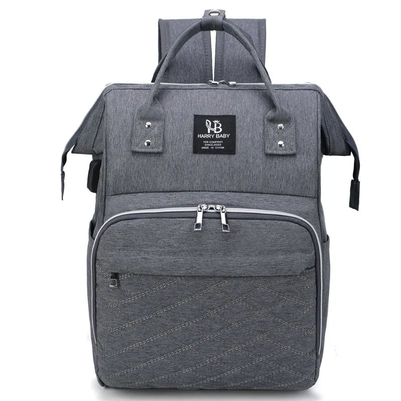 Large Waterproof Maternity Backpack USB Charging Port Nappy Bag