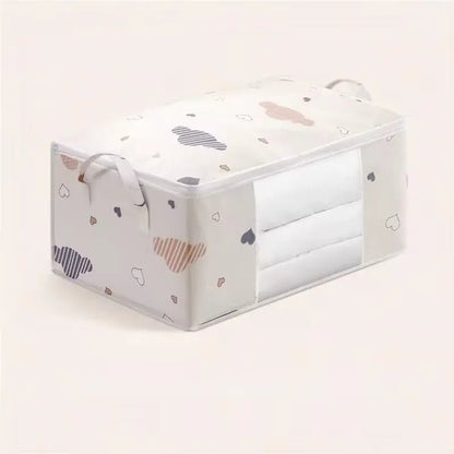 Large Foldable Storage Bag - Reinforced Handle & Zipper Organizer