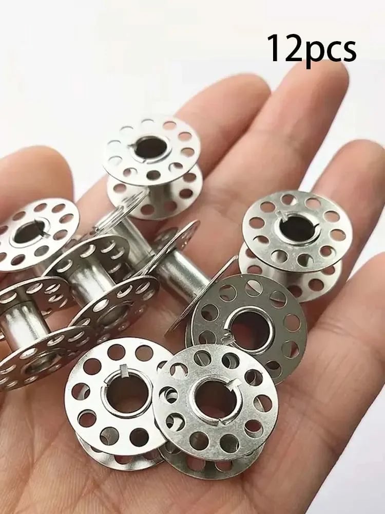 Stainless Steel Sewing Machine Bobbins Metal Pack - Universal Fit