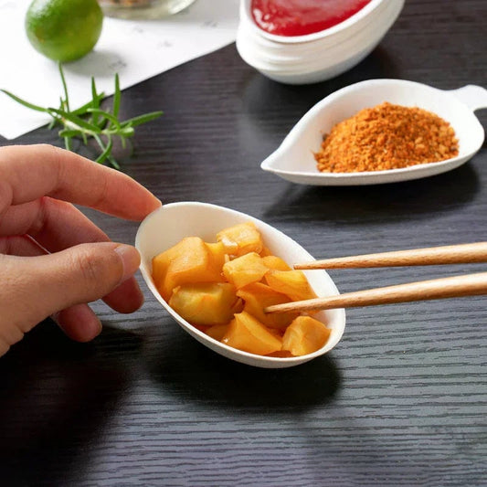 50 Pcs Water Drop Disposable Paper Dessert Plates High-Quality Trays