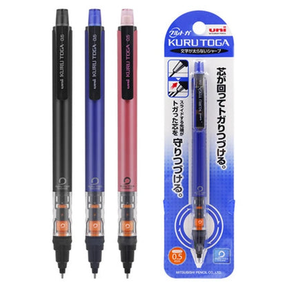 UNI Kuru Toga M5-452 0.5mm Mechanical Pencil Auto Rotation Drawing