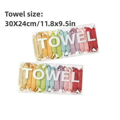 Compressed Disposable Face Towels Travel Cleansing Washcloths 14pcs