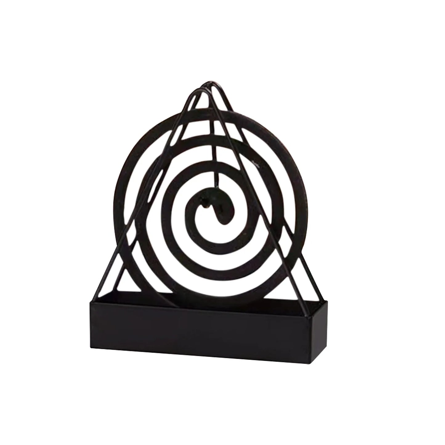 Iron Mosquito Coil Holder & Incense Burner Frame Incense Holders Coil Modern Repellent Incense Rack For Household Bedroom Patio