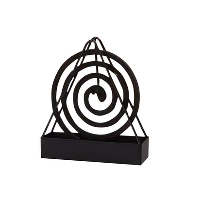 Iron Mosquito Coil Holder & Incense Burner Frame Incense Holders Coil Modern Repellent Incense Rack For Household Bedroom Patio