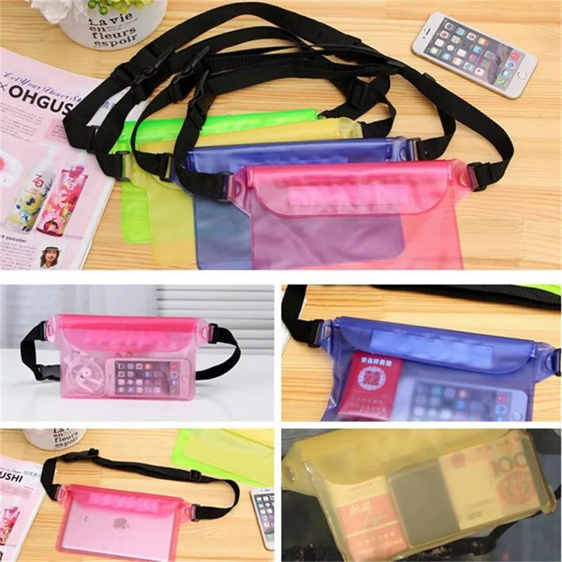Waterproof Swimming Dry Bag - Phone Case Shoulder Waist Pack Beach