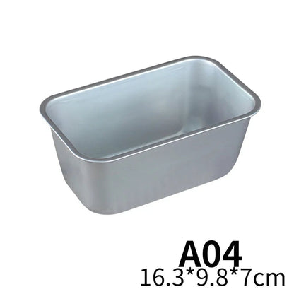 5-Size Non-Stick Aluminium Loaf Pan Set Rectangle Baking Molds