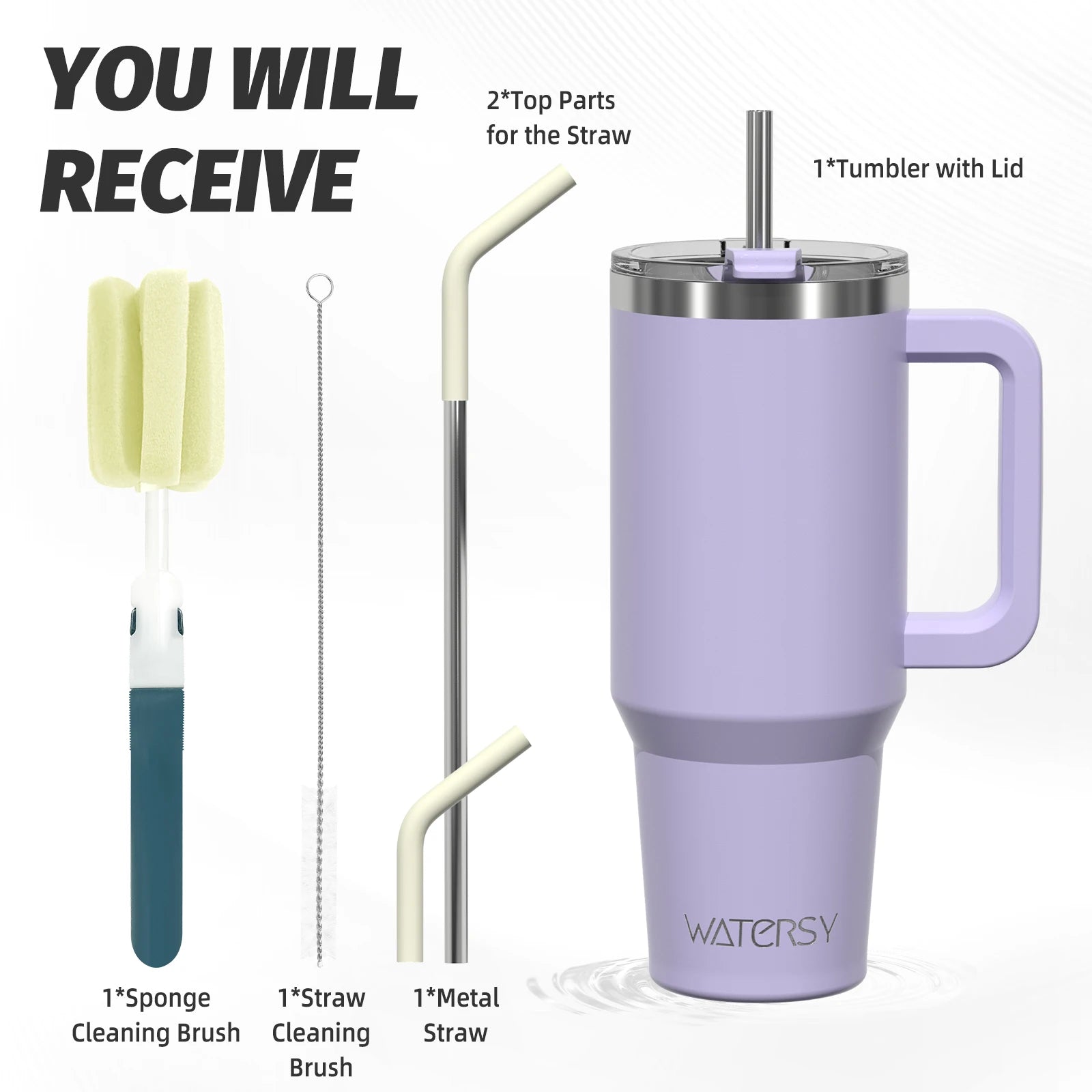 304 Stainless Steel Vacuum Insulated Tumbler 20oz/30oz/40oz Handle