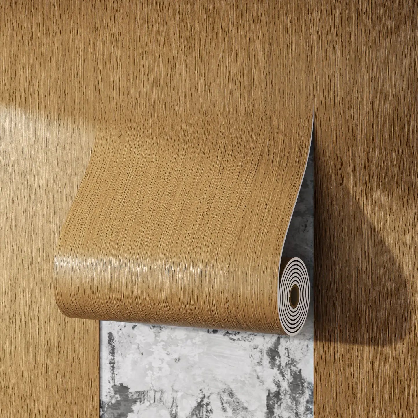 Waterproof Self-Adhesive Wood Grain Peel & Stick Wallpaper Veneer