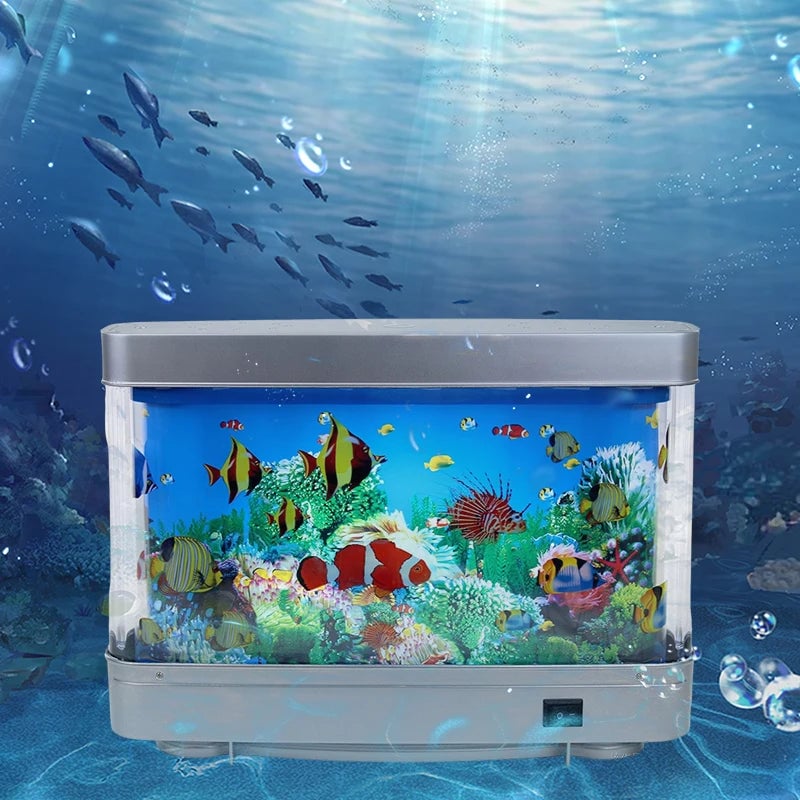 LED Tropical Fish Tank Night Light Artificial Aquarium Motion Lamp