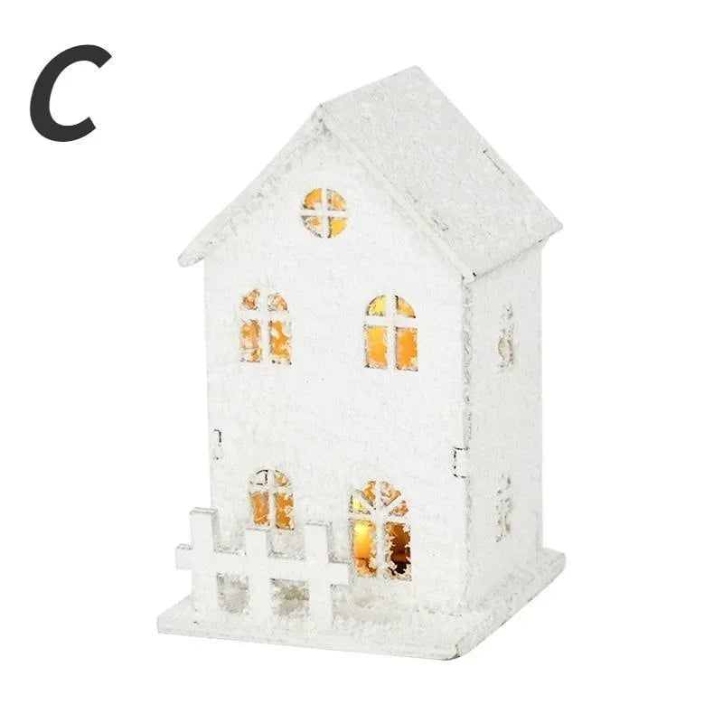 LED Snowflake Christmas Lights - Shining Holiday Decorations Small House