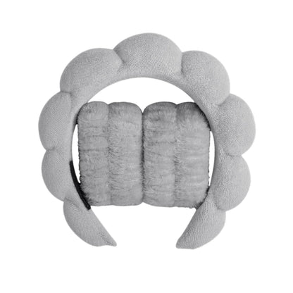 Microfiber Spa Headband Set - Face Washing Scrunchie Wristbands