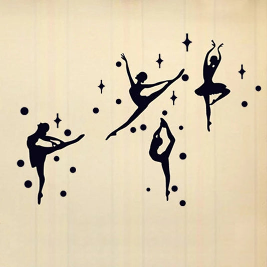 3D Acrylic Mirror Ballet Girls Wall Sticker Dance Room Decor 60067