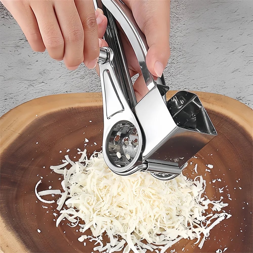 Stainless Steel Hand Crank Cheese Grater Vegetable Slicer