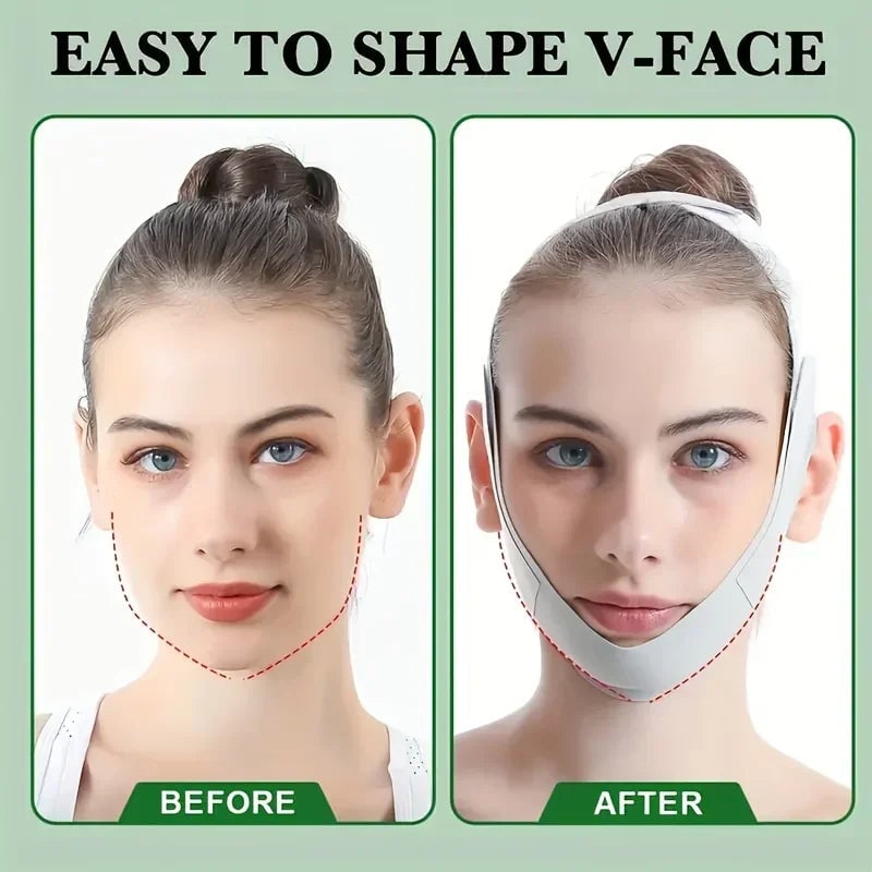 Graphene Fiber Face Lift Band - Double Chin Reducer Jawline Definer